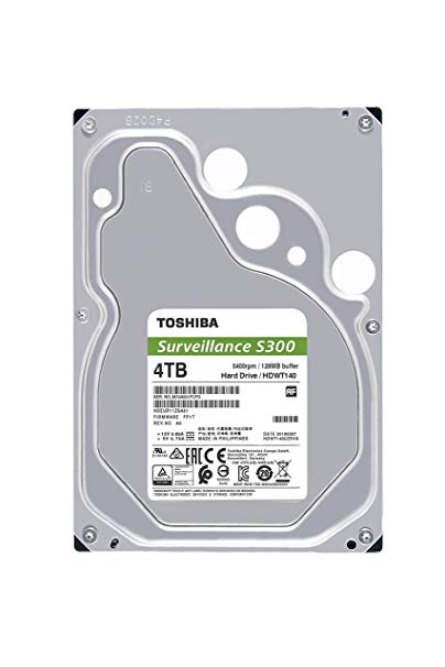 Toshiba HDWT140UZSVA 4TB S300 3.5" Surveillance Hard Drive