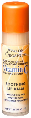 Avalon Organics Vitamin C Soothing Lip Balm , 0.25 -Ounce Bottle