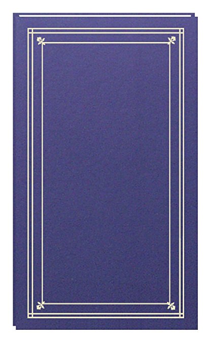 Pioneer Photo Albums 204-Pocket Post Bound Slim Line Leatherette Cover Photo Album for 4 by 6-Inch Prints, Bay Blue