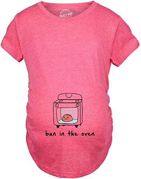 Maternity Bun In The Oven T shirt Funny Pregnancy Announcement Tee