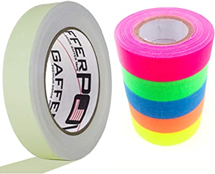 Super Glow Tape & 5-Pack Fluorescent Gaffer Tape