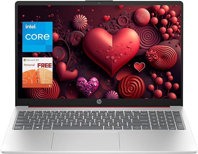 hp 15.6" Portable Laptop with 1 Year Microsoft 365, Intel Quad-core Processor, 16GB RAM, 384GB Storage(128G SSD 256G JVQ USB), Numeric Keypad, HDMI, Long Battery, Win11 S, Scarlet Red