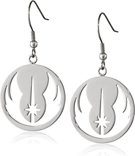 Star Wars Jewelry Jedi Order Stainless Steel Dangle Earrings (SALES1SWMD)