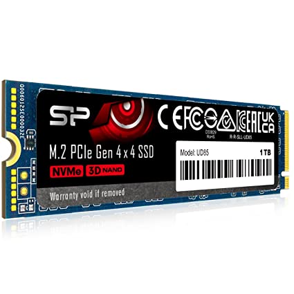 Silicon Power UD85 1TB NVMe PCIe 4.0 M.2 SSD, Up to 3600MB/s, 3D NAND M.2 2280 PCIe Gen4x4 Internal Solid State Drive for Desktop Laptop PC Computer