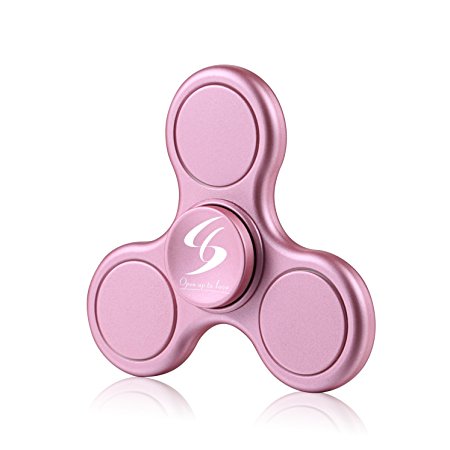 Fidget Spinner, Anti-Anxiety 360 Spinner Helps Focusing Hand Spinner Fidget Premium Quality EDC Spinner Toy for Kids & Adults Stress Reducer Relieves ADHD Anxiety and Boredom (Rose Gold)