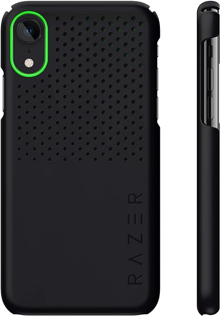 Razer Arctech Slim for iPhone XR Case: Thermaphene & Venting Performance Cooling - Wireless Charging Compatible - Matte Black