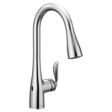 Moen 7594EWC Arbor Motionsense Wave Touchless One-Handle High Arc Pulldown Kitchen Faucet Featuring Reflex, Chrome