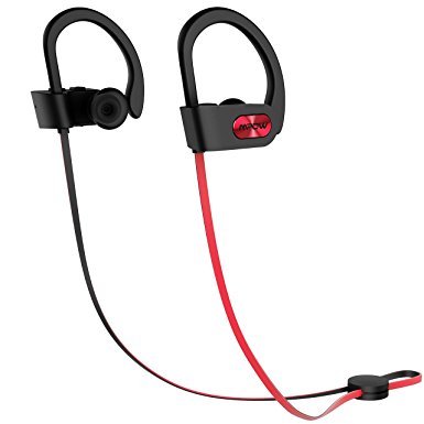 Mpow Bluetooth Headphones Waterproof IPX7, Wireless Earbuds Sport, HiFi Stereo In-Ear Earphones w/ Mic, Case, 1.5-Hr Quick Charge for Running Workout