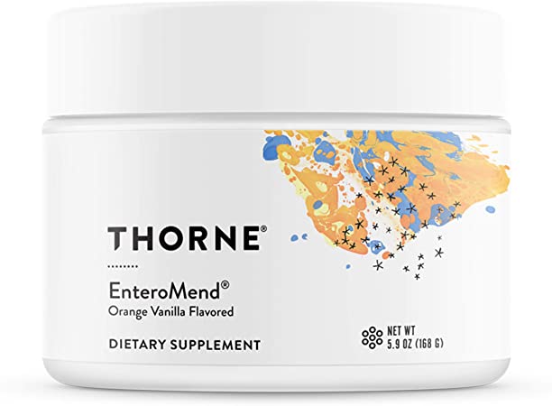 Thorne Research - EnteroMend (Orange Vanilla Flavor) - Botanical and Amino Acid Formula to Support Intestinal Health - 5.9 oz