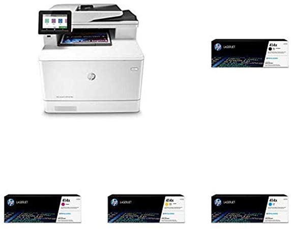 HP Color Laserjet Pro Multifunction M479fdn Laser Printer with High Yield 4 Color Toner Cartridges