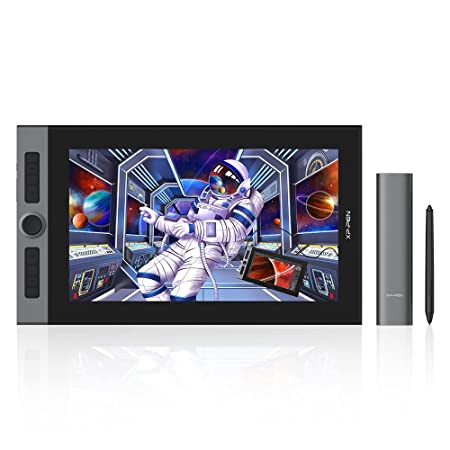 XP-Pen Artist Pro 16 Display Tablet 15.4-inch Pen Tablet with tilt Support, 8 Shortcut Keys, 1 Mechanical Wheel, 1 Virtual Wheel, 8192 Levels of Pressure Sensitivity, and Fully-Laminated Display