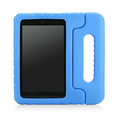 MoKo Case for Fire HD 6 - Kids Shock Proof Convertible Handle Light Weight Super Protective Stand Cover for Amazon Kindle Fire HD 6 Inch 2014 Tablet, BLUE