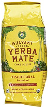 Guayaki Traditional Organic Yerba Mate, Loose Tea, 16 Ounce (Traditional, 2 bags)
