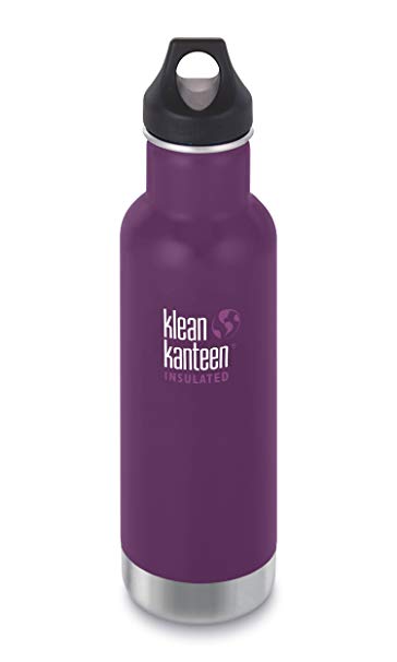 Klean Kanteen Classic Stainless Steel Water Bottle with Klean Coat, Double Wall Vacuum Insulated and Leak Proof Loop Cap (NEW 2018)