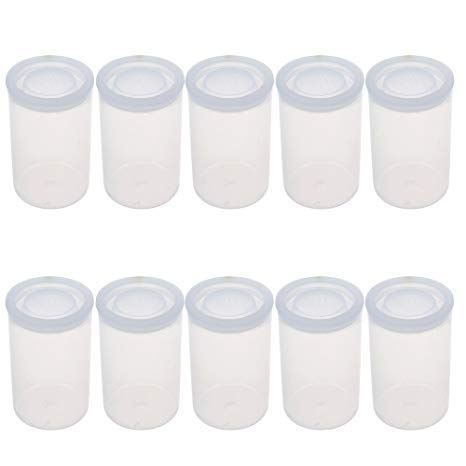 BCP Pack of 10pcs Transparent Color Film Canisters for 35mm Film