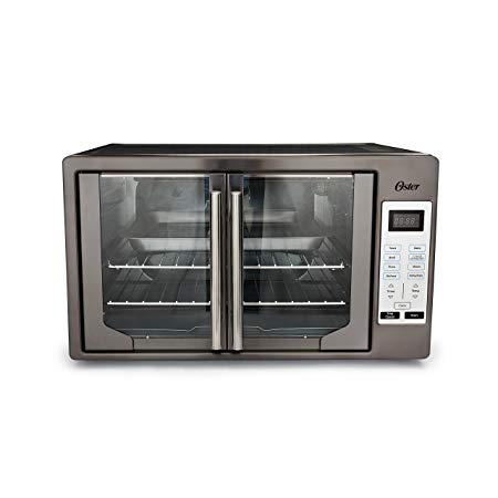 Oster TSSTTVFDDG-DS Black Stainless Steel Collection French Door Oven, Extra Large