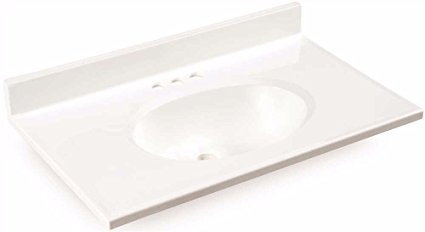 Premier 112006 Premier Cultured Marble Vanity Top, White, 31" x 22" - 112006