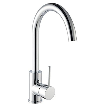 Boharers 360 Degree Swivel Spout Hot and Cold Water Kitchen Sink Faucet (Chrome)