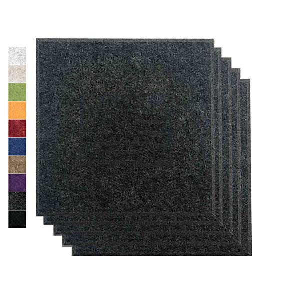 BUBOS Acoustic Absorption Panel,Ultra High Density 230kg/m3 Soundproofing Panels,Multiple styles Options，Good for Soundproofing and Acoustic Treatment,12“x12”x0.4"