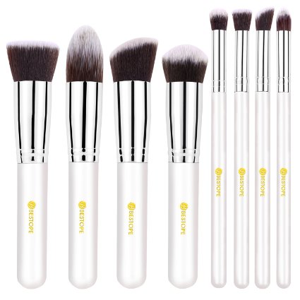 BESTOPE [Update Version] Premium Makeup Brushes Set Cosmetics Synthetic Kabuki Make up Brush Foundation Blending Blush Eyeliner Face Powder Makeup Brush Kit