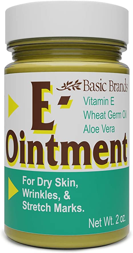 Basic Organics Vitamin E Ointment, 2 oz, Original (Pack of 1)