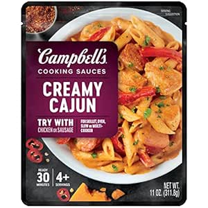 Campbell’s Cooking Sauces, Creamy Cajun Sauce, 11 Oz Pouch