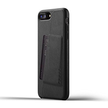 Mujjo Full Leather Wallet Case for iPhone 7 Plus/8 Plus - Black