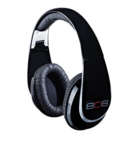 808 Over-The-Ear Stereo Headphones - Gloss Black (HPA88BKG)