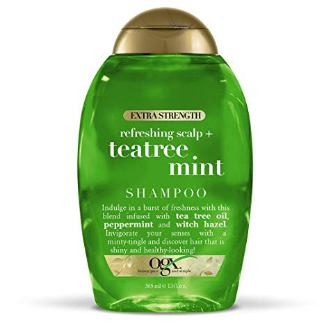 OGX Extra Strength Refreshing Scalp   Tea Tree Mint Shampoo, 13 Ounce