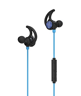 Phaiser BHS-750 Bluetooth Headphones Runner Headset Sport Earphones with Mic and Lifetime Sweatproof Warranty - Wireless Earbuds for Running, Oceanblue