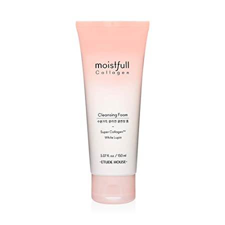 ETUDE HOUSE Moistfull Collagen Cleansing Foam 150ml (Renewal) | Facial Cleanser | Moist and bouncy bubble foam cleanser moisturizes skin | Skin Cleanser