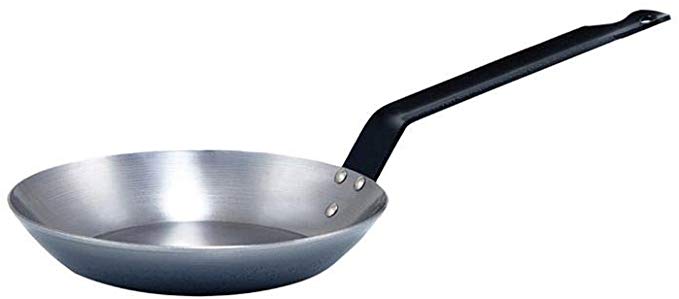 Winco CSFP-12 Polished Steel French 11-1/8" Fry Pan