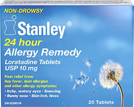 Stanley Pharmaceuticals Allergy Medicine, Loratadine, Fast Relief from Allergy Symptoms, 10mg