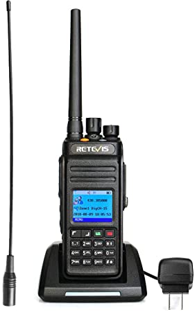 Retevis RT83 DMR Radio,GPS Waterproof IP67 Digital Analog Two Way Radio, 2800mAh Dual Time Slot Recording 1024 Channels Group Call SMS (1 Pack)