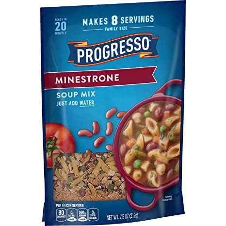 Progresso Minestrone Soup Mix oz pouch, 7.5 Ounce