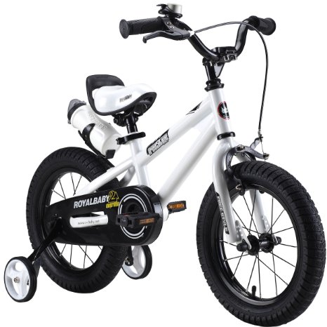 RoyalBaby BMX Freestyle Kids Bikes, 12 inch, 14 inch, 16 inch, in 6 colors, Boy's Bikes and Girl's Bikes with training wheels, Gifts for children