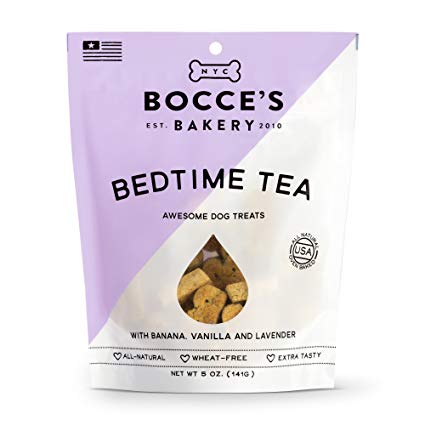 Bocce's Bakery Bedtime Tea Biscuits Bag Dog Treat, 5 oz