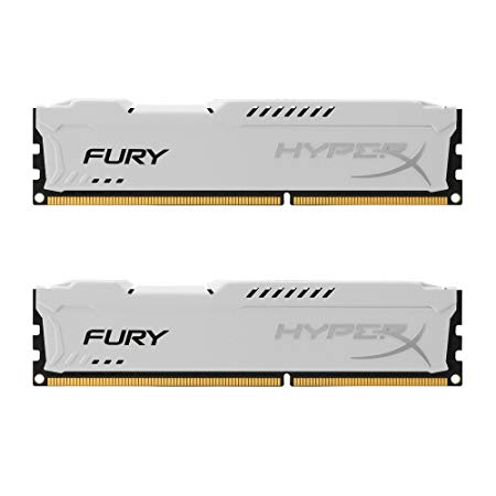 Kingston HyperX FURY 8GB Kit (2x4GB) 1600MHz DDR3 CL10 DIMM - White (HX316C10FWK2/8)