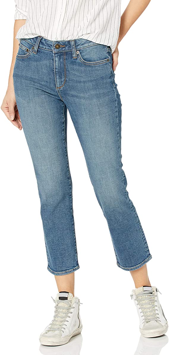 Amazon Brand - Goodthreads Women's Mid-Rise Crop Straight Jeans