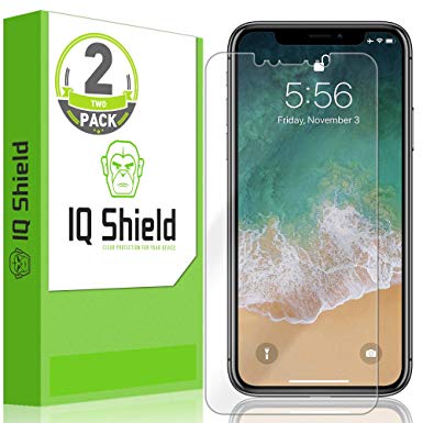 Apple iPhone Xs Max Screen Protector (2-Pack), IQ Shield LiQuidSkin Full Coverage Screen Protector for Apple iPhone Xs Max (Max Coverage(6.5") HD Clear Anti-Bubble Film