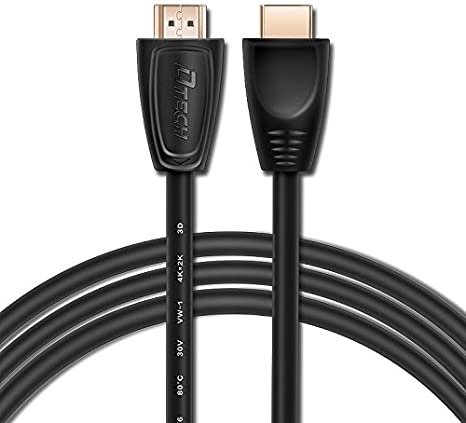 DTECH 2m UHD HDMI to HDMI Cable 4K 60Hz Male to Male Cord Support 1080p at 144Hz 2K HD Digital Video