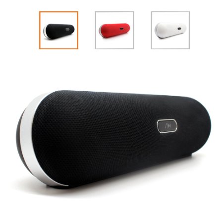 iQualTech Wireless Bluetooth Speaker - Pill-shape Design w Handsfree Mic  High Quality 2x5 Watt Bluetooth Speakers and NFC