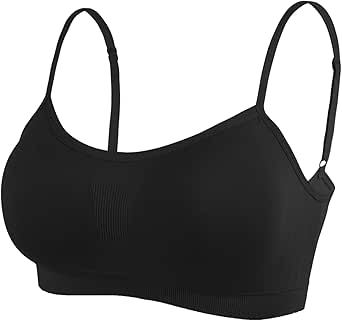 Litthing Damen Sport BH Nahtlos Komfort-BHS Gepolsterte Damen-Oberteile Verstellbarer Träger Bralettes Weste-Stil Athletisches kabelloses Wickel-Brust-Crop-Top für Yoga Fitness Training