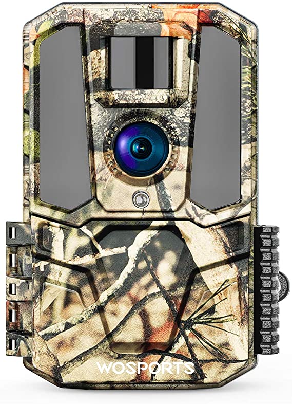 [2020 Upgrade] Trail Camera 30MP 1440P HD 2.0" Color LCD, Hunting Game Camera with IR Night Vision Motion Activated for Outdoor Wildlife Monitoring Home Security Waterproof with 16 GB Card (no Card)