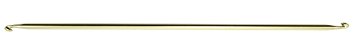 Susan Bates 14-Inch Silvalume Double-End Crochet Hook, 6mm, Colors may vary