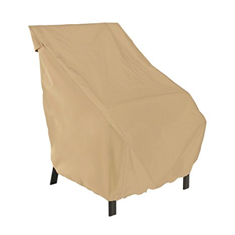 Classic Accessories Terrazzo High Back Patio Chair Cover - All Weather Protection Outdoor Furniture Cover (58932)