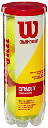 Wilson Champ Extra Duty Tennis Balls, Pack of 3, Yellow