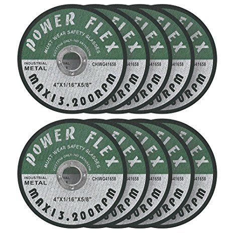 4 x 1/16 x 5/8" Pre Cut Off Wheels - 10 pack, for cutting all ferrous Metals And Stainless Steel