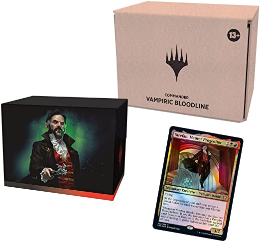 Magic: The Gathering Innistrad: Crimson Vow Commander Deck – Vampiric Bloodline (Black-Red) | Minimal Packaging Version