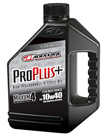 Maxima (30-029128) Pro Plus  10W-40 Synthetic Motorcycle Engine Oil - 1 Gallon Jug